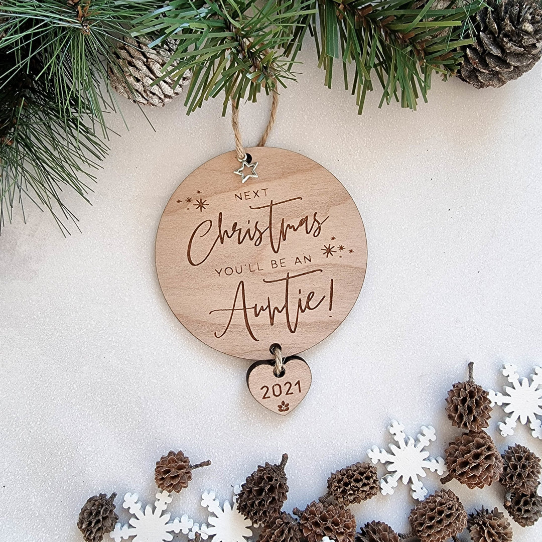 Next Christmas you'll be... Personalised Christmas ornament - TilleyTree