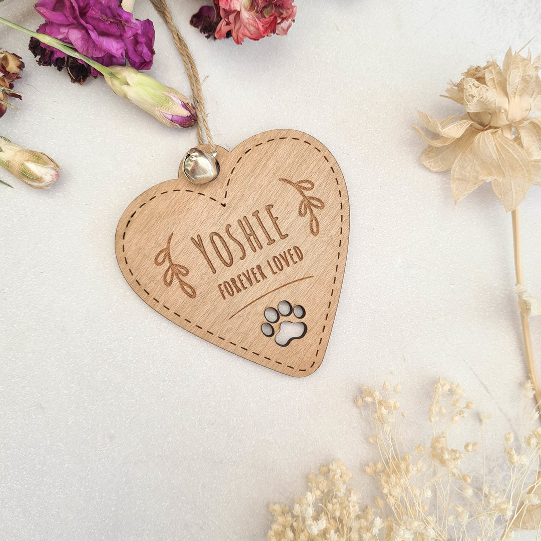 Pawprint On My Heart<br>Personalised Decoration - TilleyTree