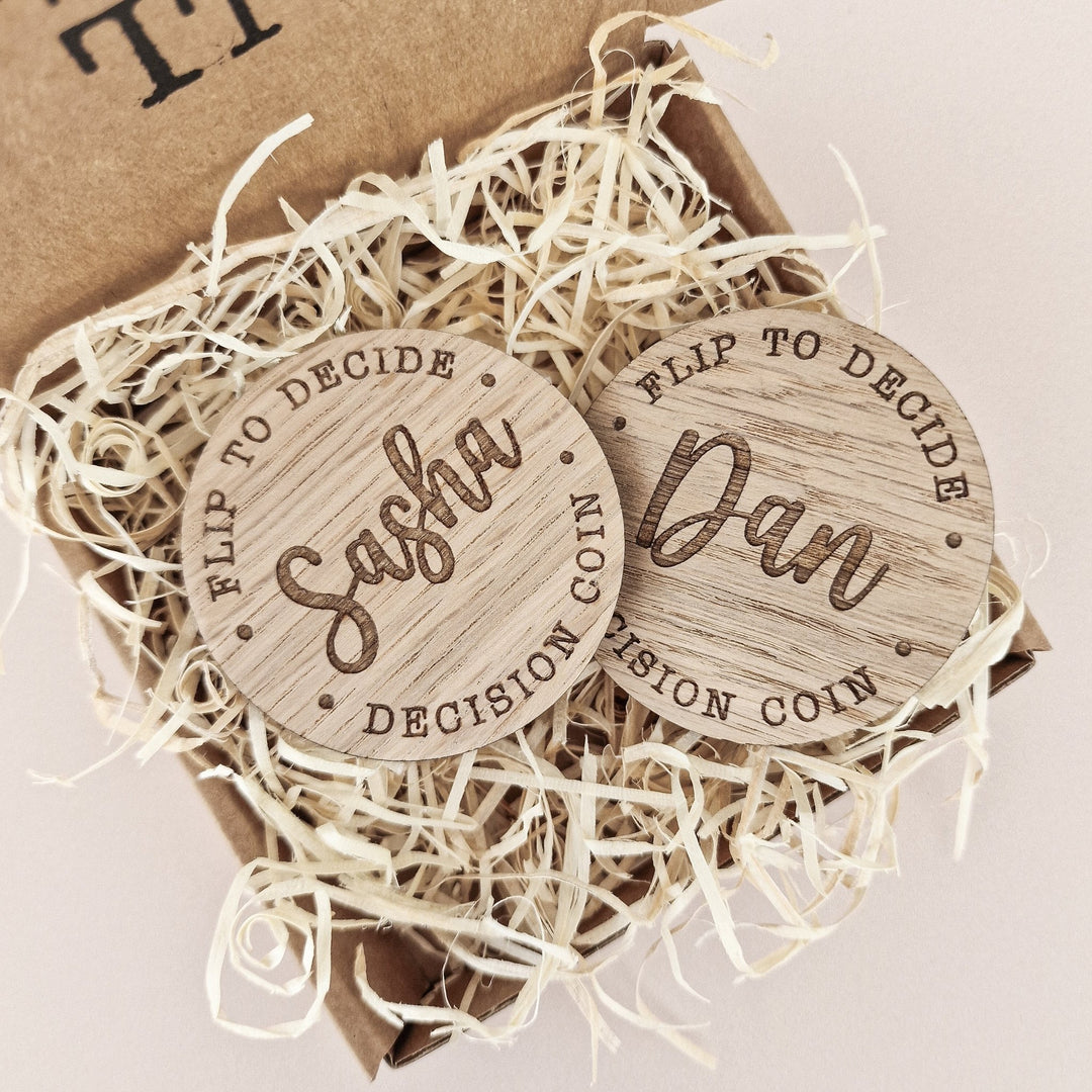 Personalised Decision Coin - TilleyTree