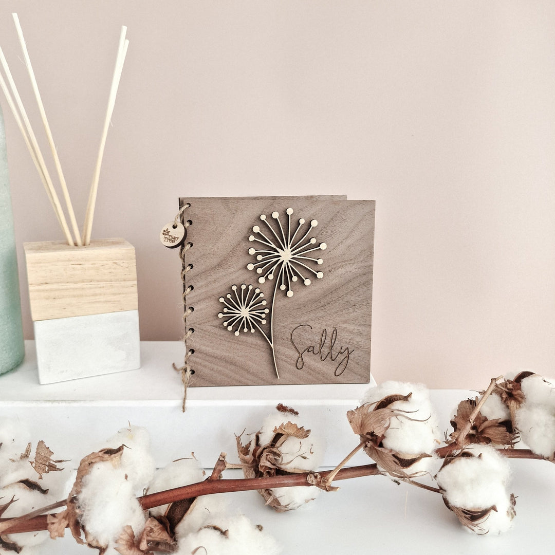 Personalised Floral Card - 3D Flowerhead - TilleyTree