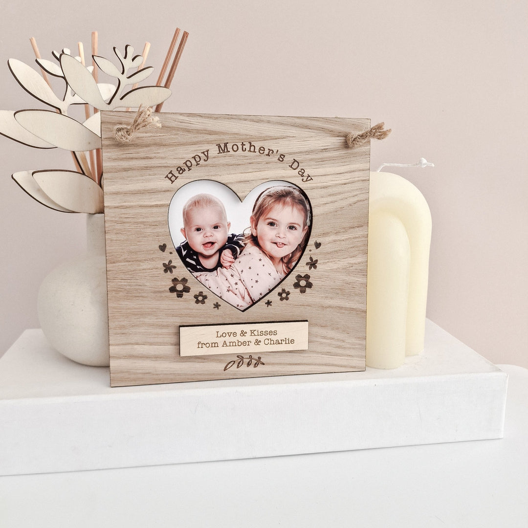 Personalised Heart Photo Frame - TilleyTree