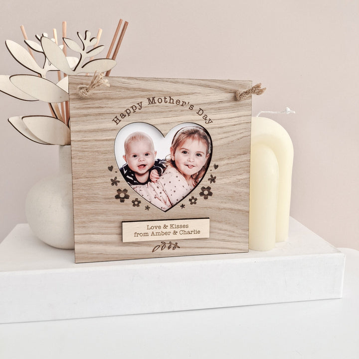 Personalised Heart Photo Frame - TilleyTree