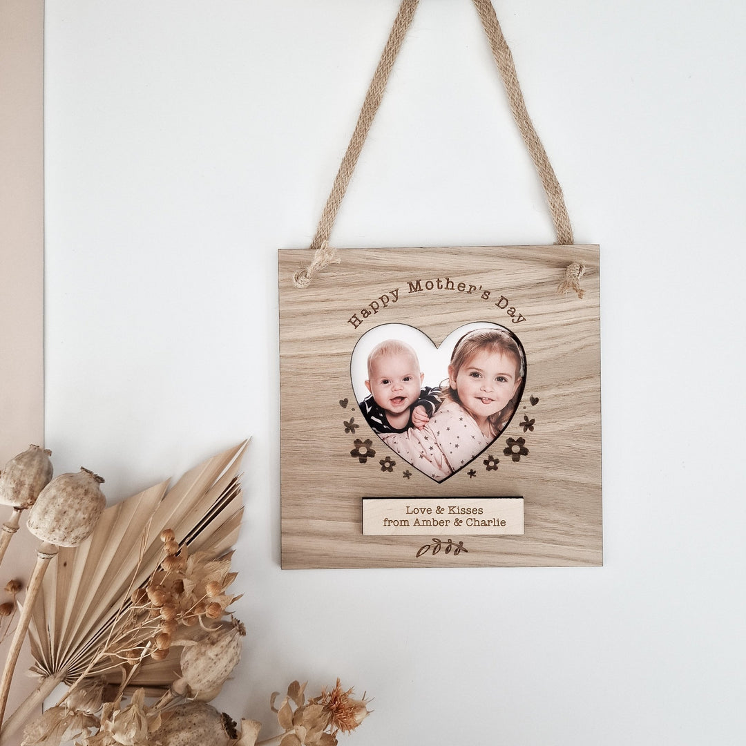 Personalised Heart Photo Frame - TilleyTree