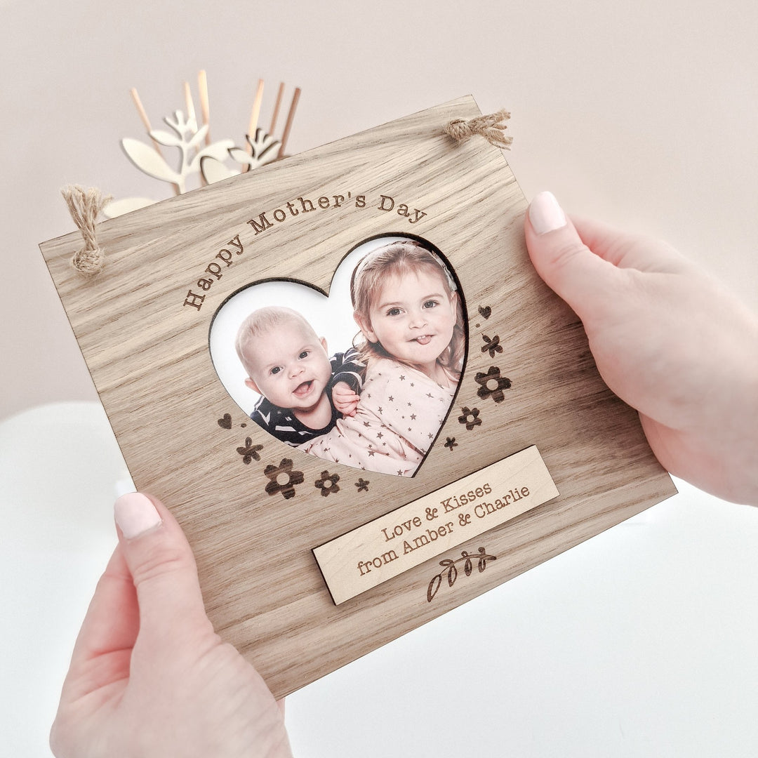Personalised Heart Photo Frame - TilleyTree