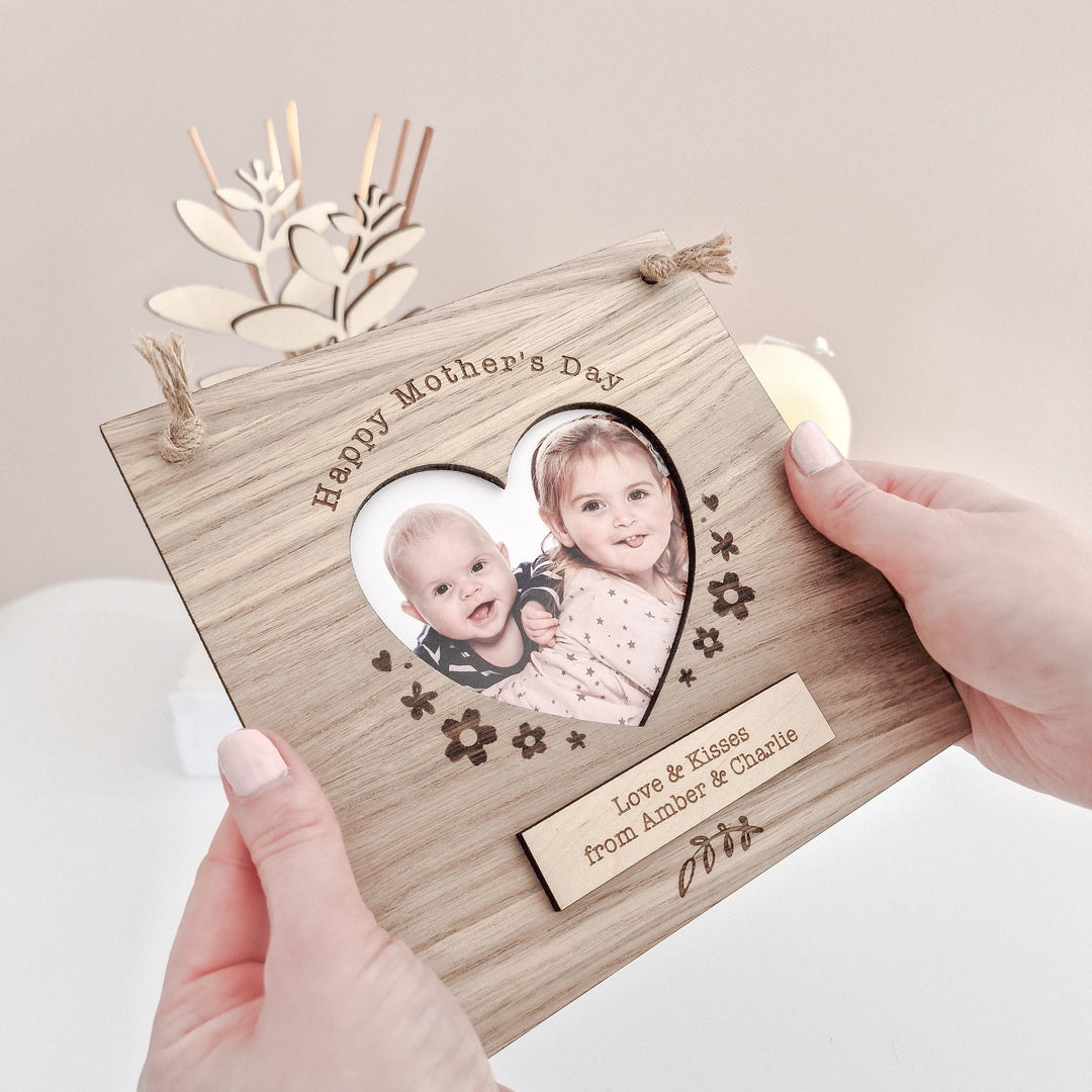 Personalised Heart Photo Frame - TilleyTree