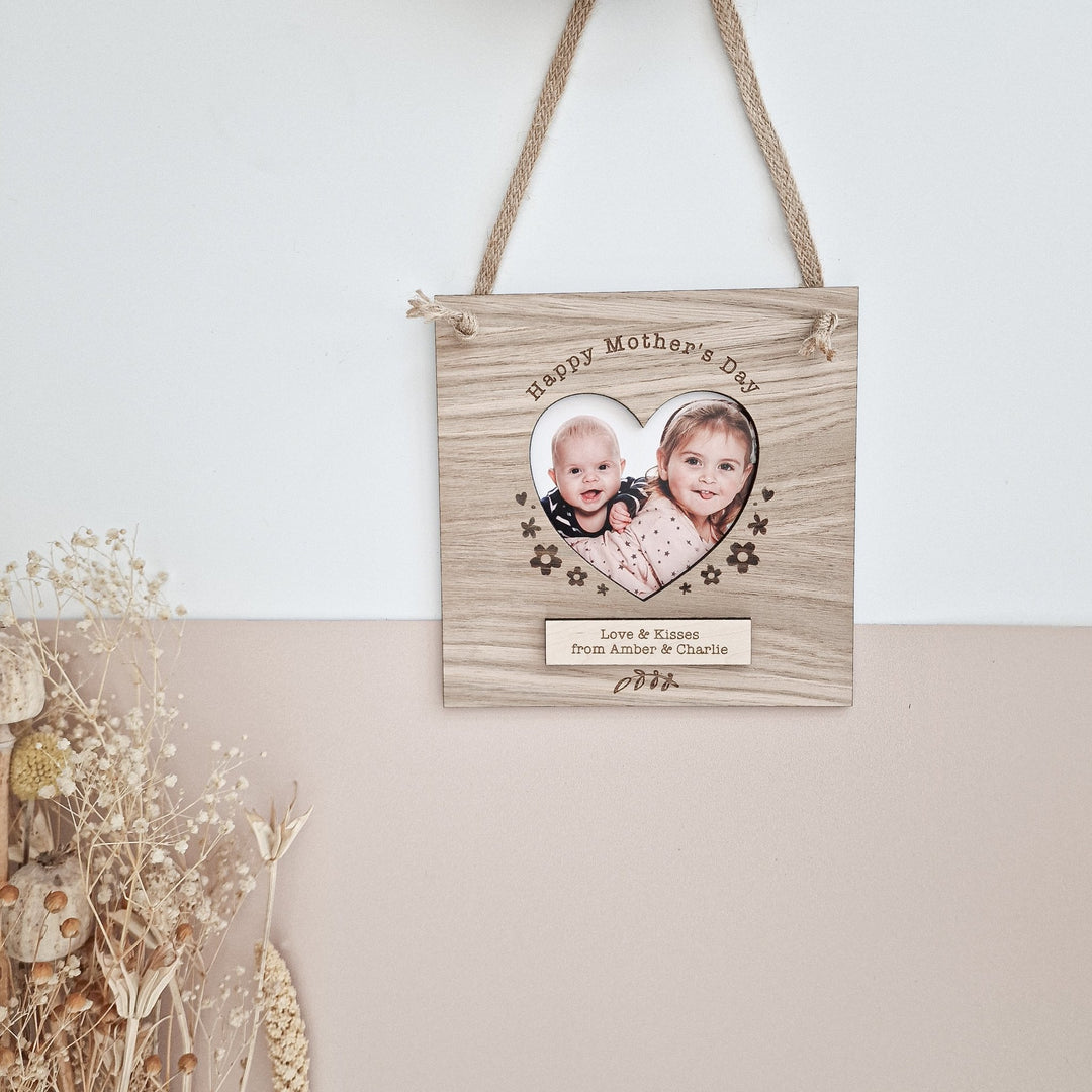 Personalised Heart Photo Frame - TilleyTree