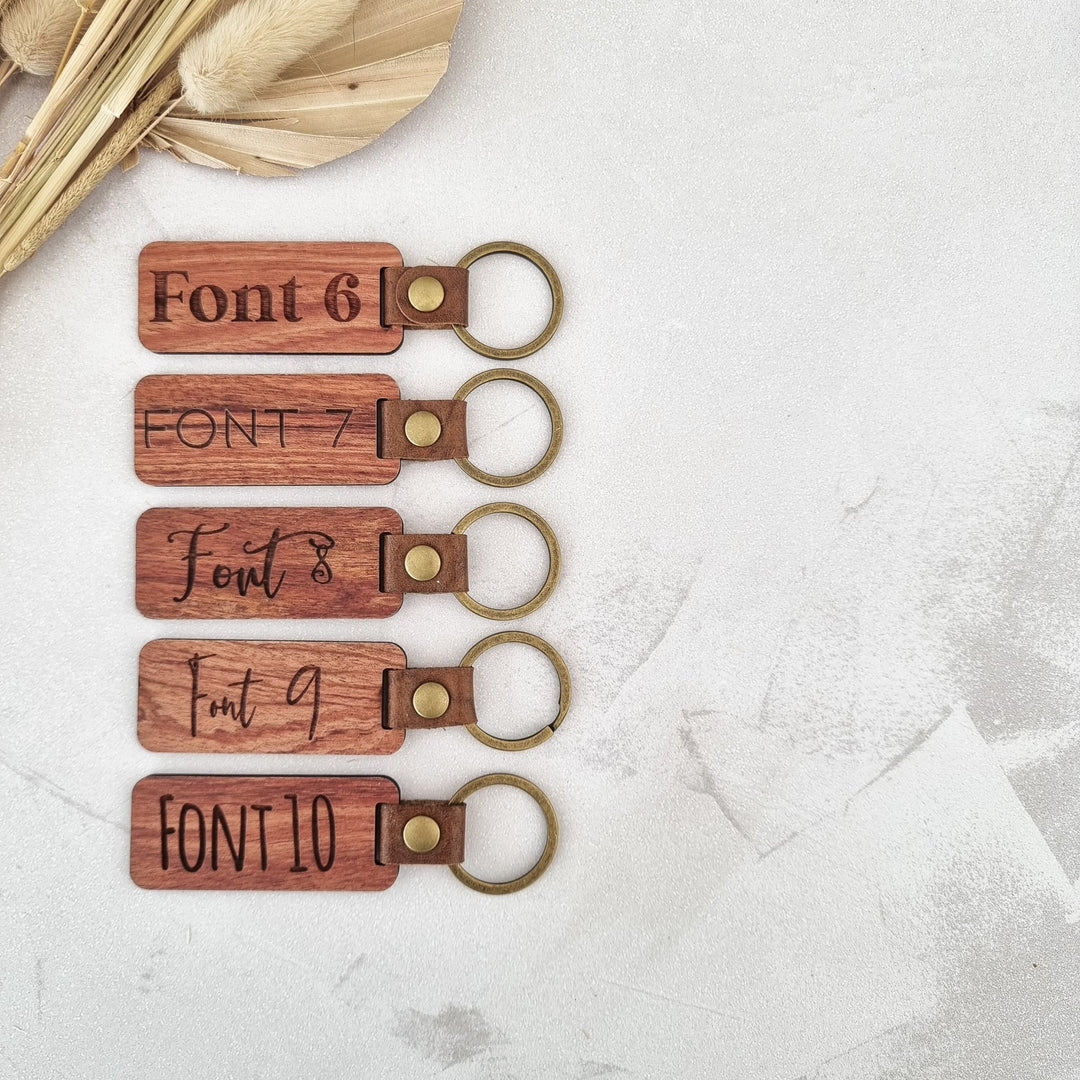 Key Ring Written Personalised Keyring - Any text or phrase – TilleyTree