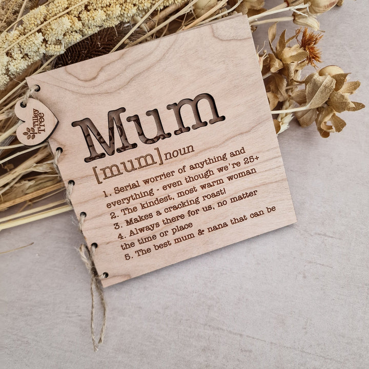 Personalised Name Card - Noun Definition - TilleyTree