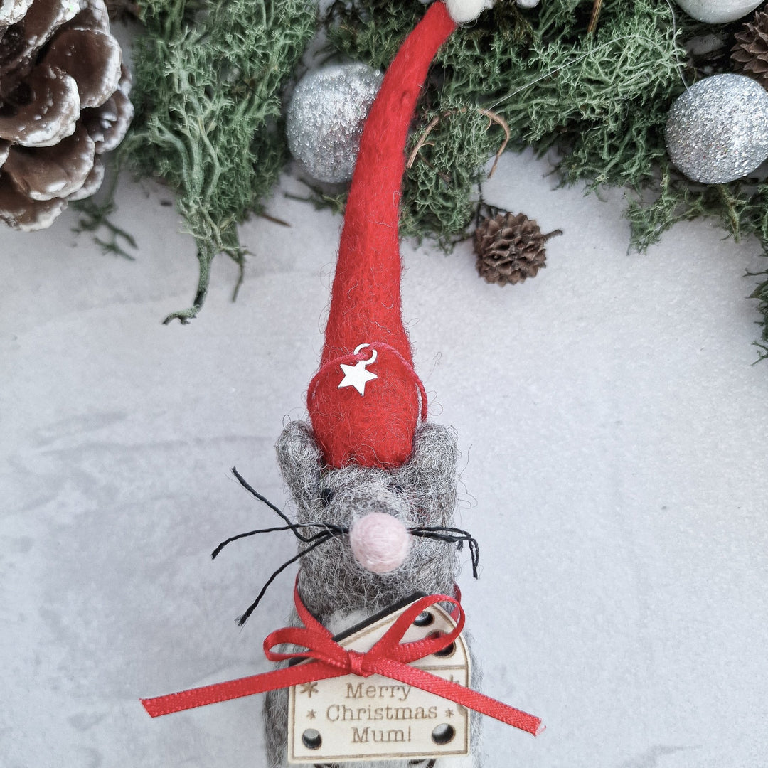 Personalised Needlefelt Mouse Gonk - TilleyTree