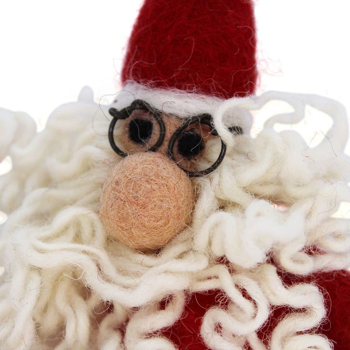 Personalised Needlefelt Santa Father Christmas - TilleyTree