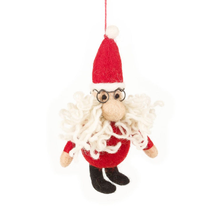 Personalised Needlefelt Santa Father Christmas - TilleyTree