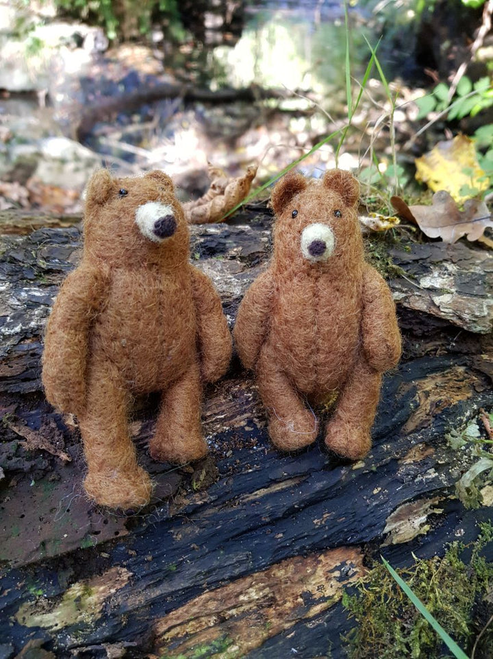 Personalised Needlefelt Teddy Bear - TilleyTree