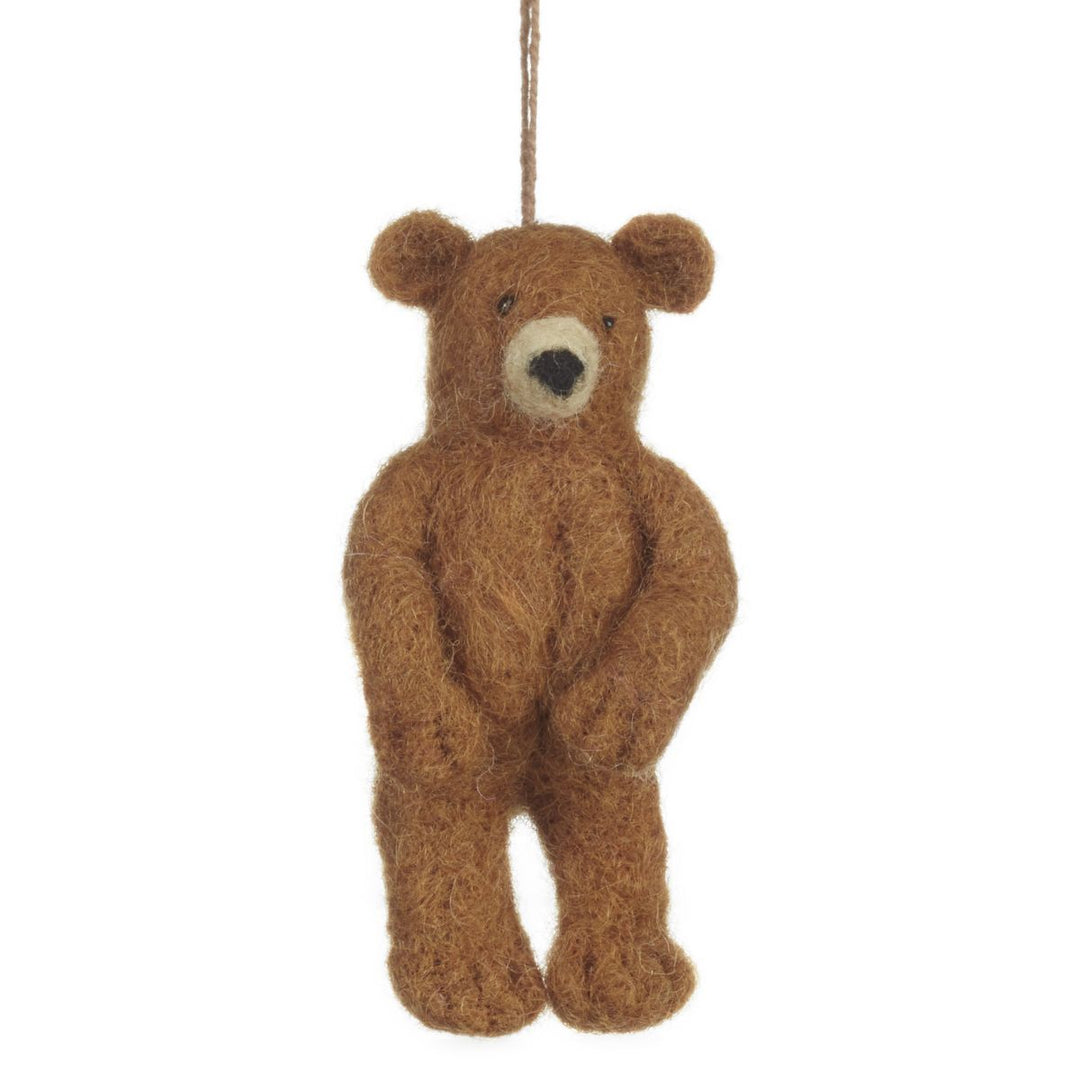 Personalised Needlefelt Teddy Bear - TilleyTree