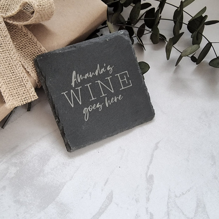 Personalised Slate Coaster - Any Drink - TilleyTree