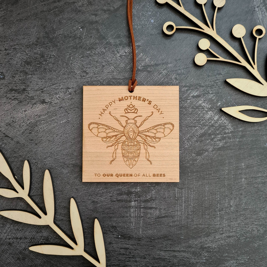 Queen Bee - Personalised Wooden Card - TilleyTree