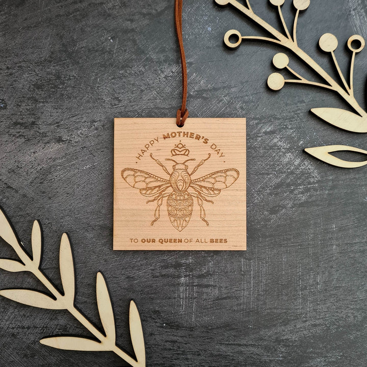 Queen Bee - Personalised Wooden Card - TilleyTree