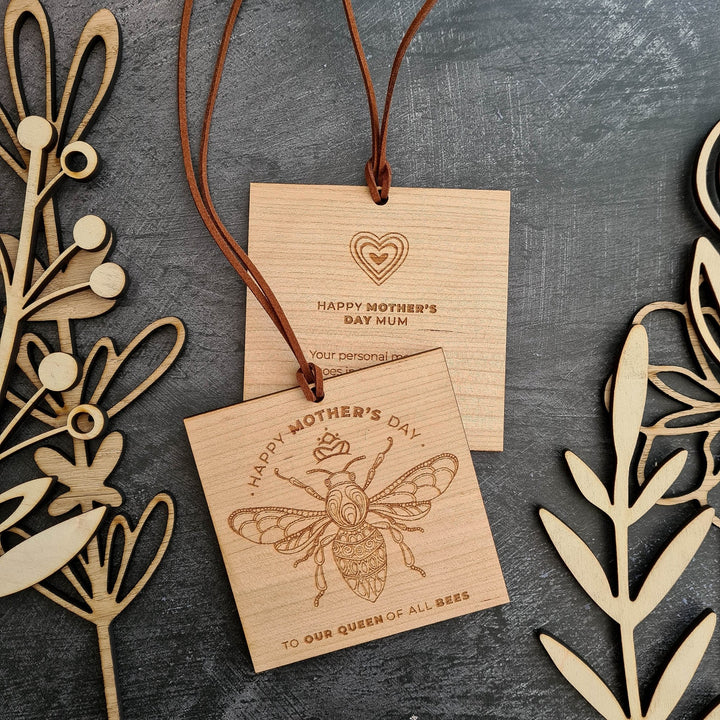 Queen Bee - Personalised Wooden Card - TilleyTree