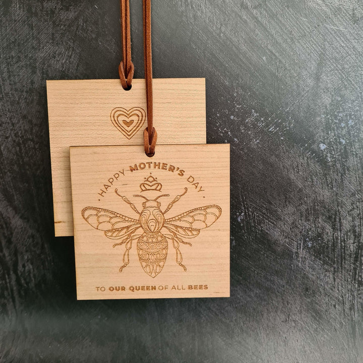 Queen Bee - Personalised Wooden Card - TilleyTree