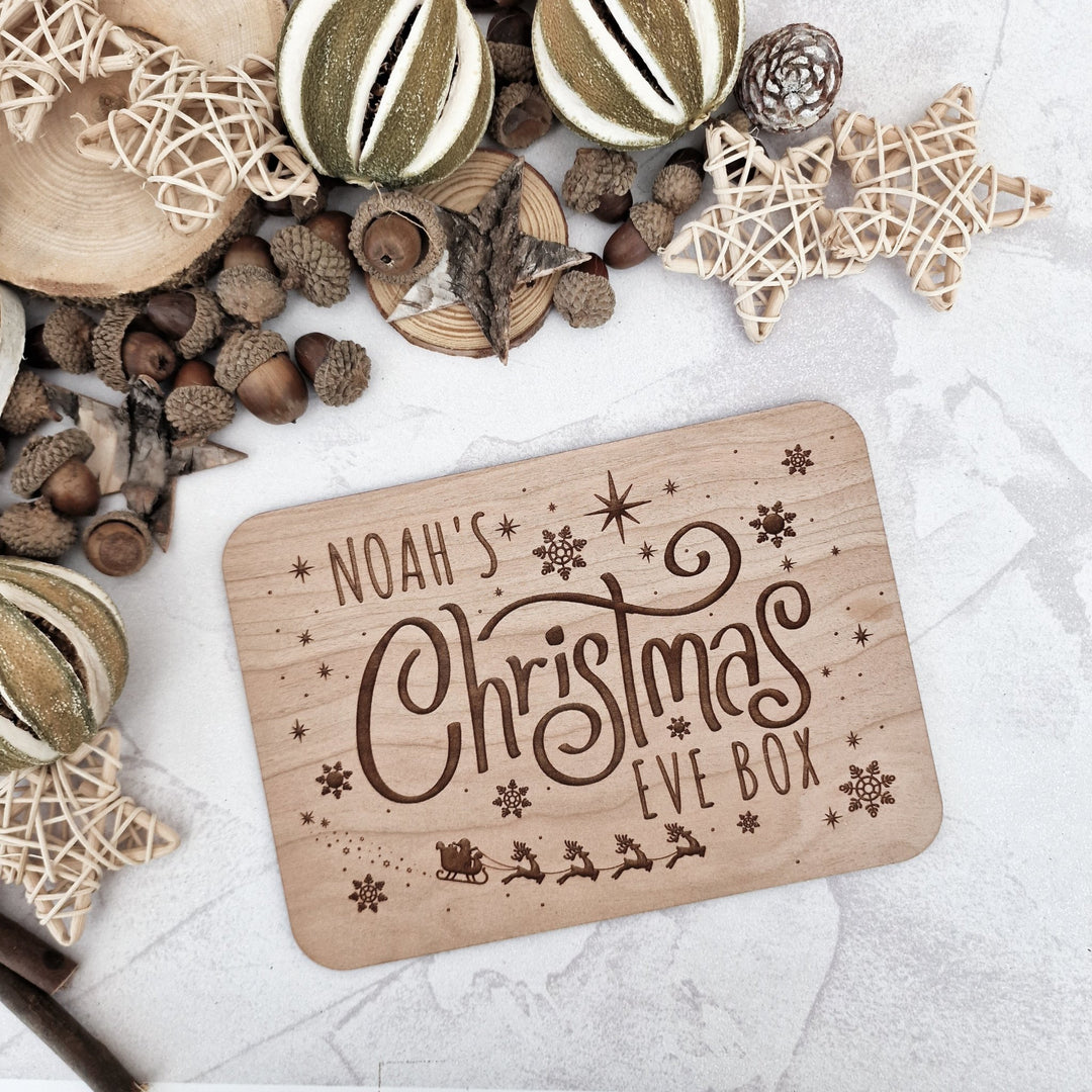 Rectangle Christmas Eve Box / Crate Sign - TilleyTree