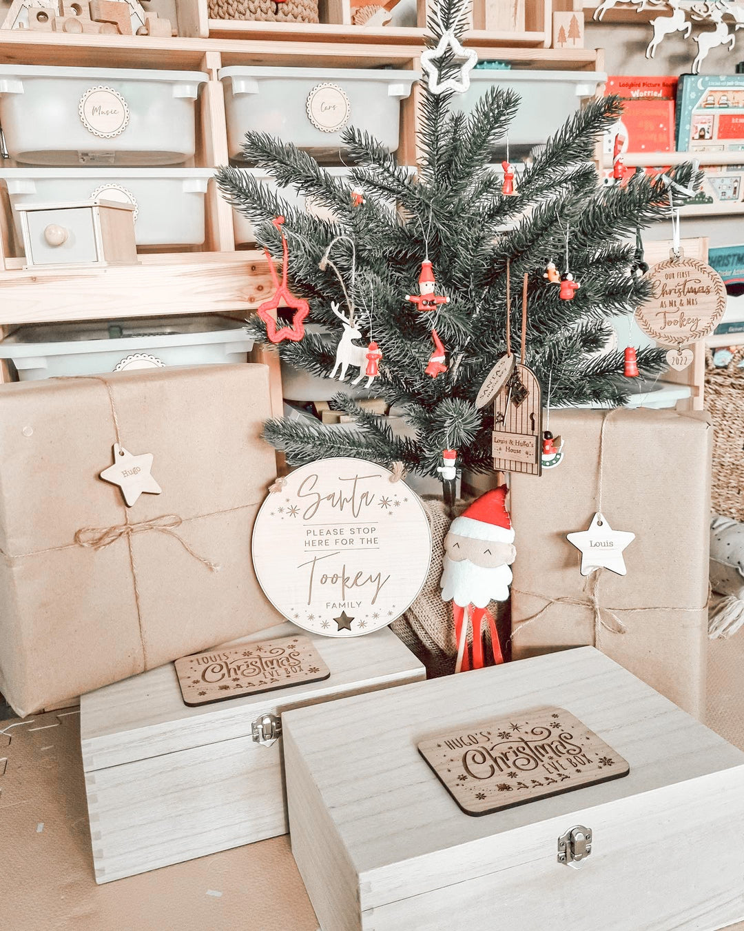 Rectangle Christmas Eve Box / Crate Sign - TilleyTree