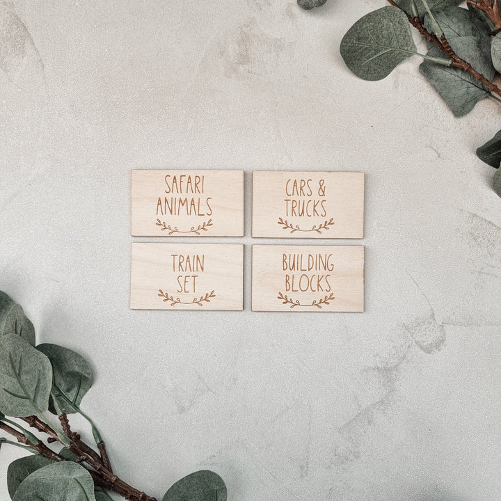 Rectangle Storage Labels - Scandi Style - TilleyTree