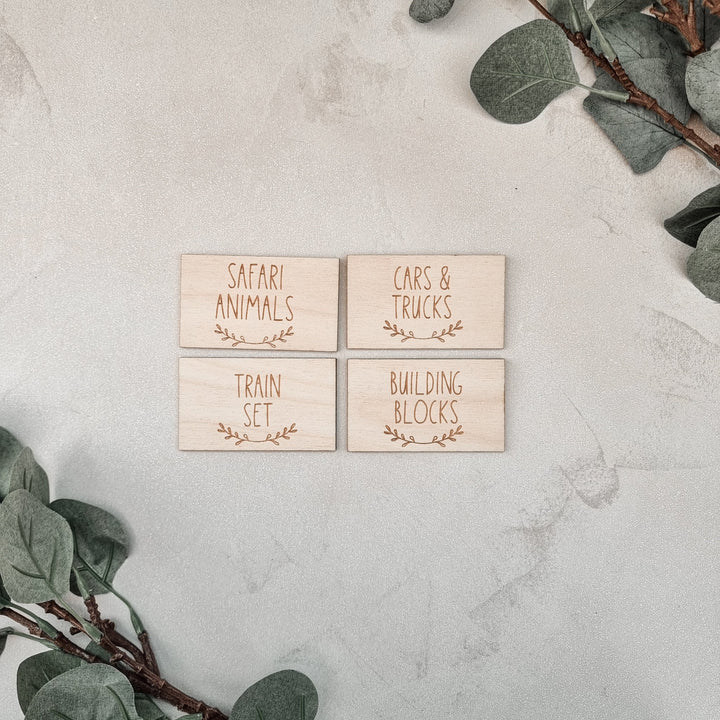 Rectangle Storage Labels - Scandi Style - TilleyTree