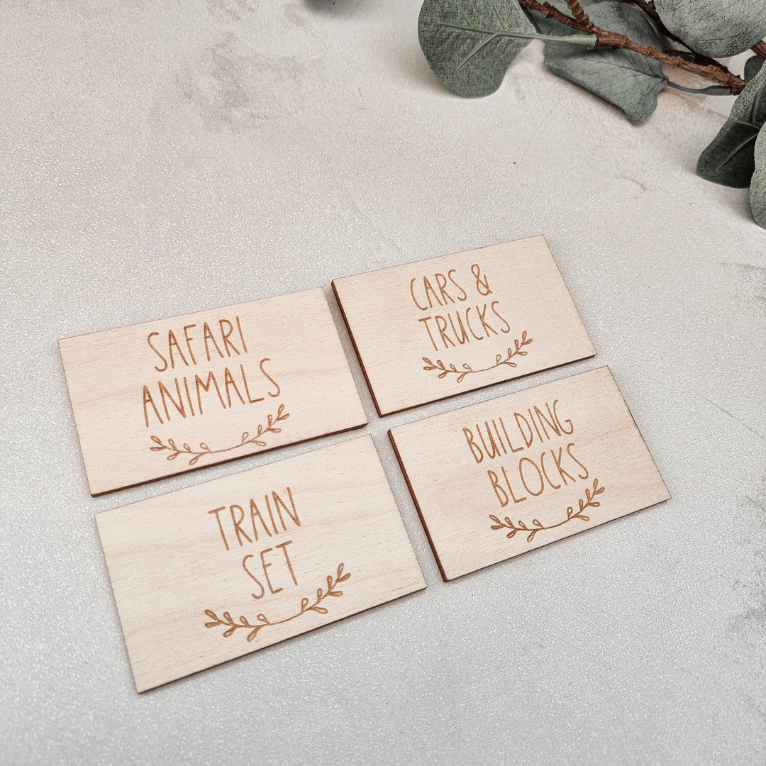 Rectangle Storage Labels - Scandi Style - TilleyTree