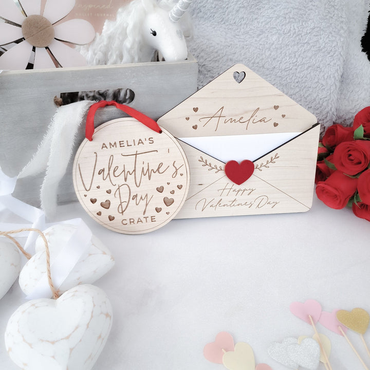 Round Simple Valentine's Box / Crate Sign - TilleyTree