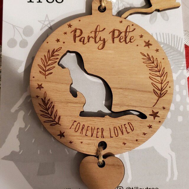 Santa Paws Personalised Pet Christmas Ornament - TilleyTree