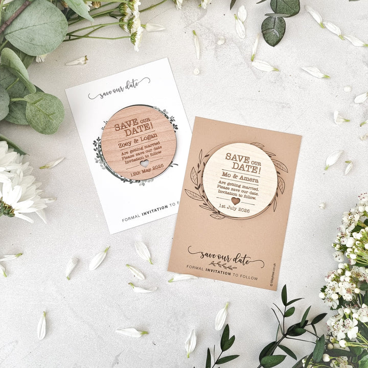 Simplistic Circle Save the Date - TilleyTree