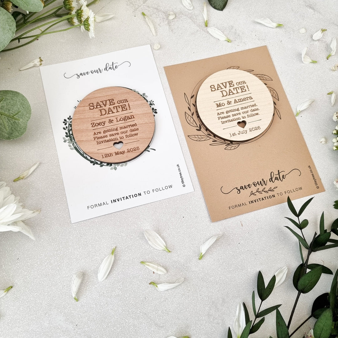 Simplistic Circle Save the Date - TilleyTree