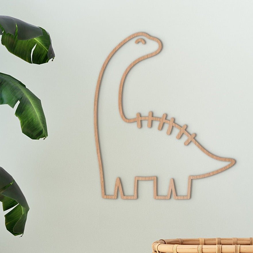 Single Outline Dino Wall Art - TilleyTree