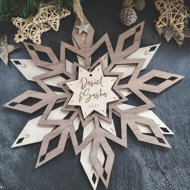 Snow Crystal - Personalised Luxury Snowflake - TilleyTree