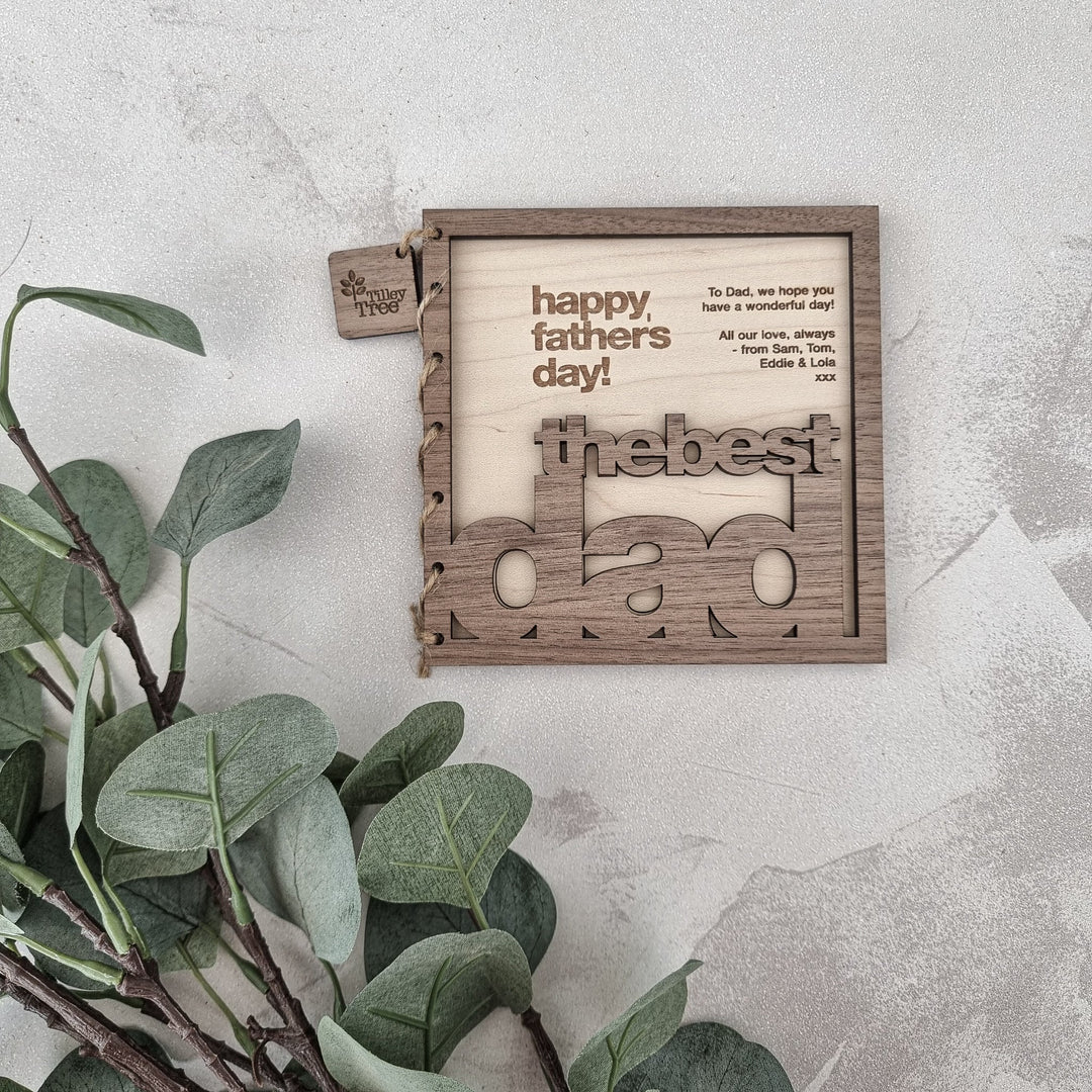 The Best Dad - Personalised Father's Day or Birthday Card - TilleyTree