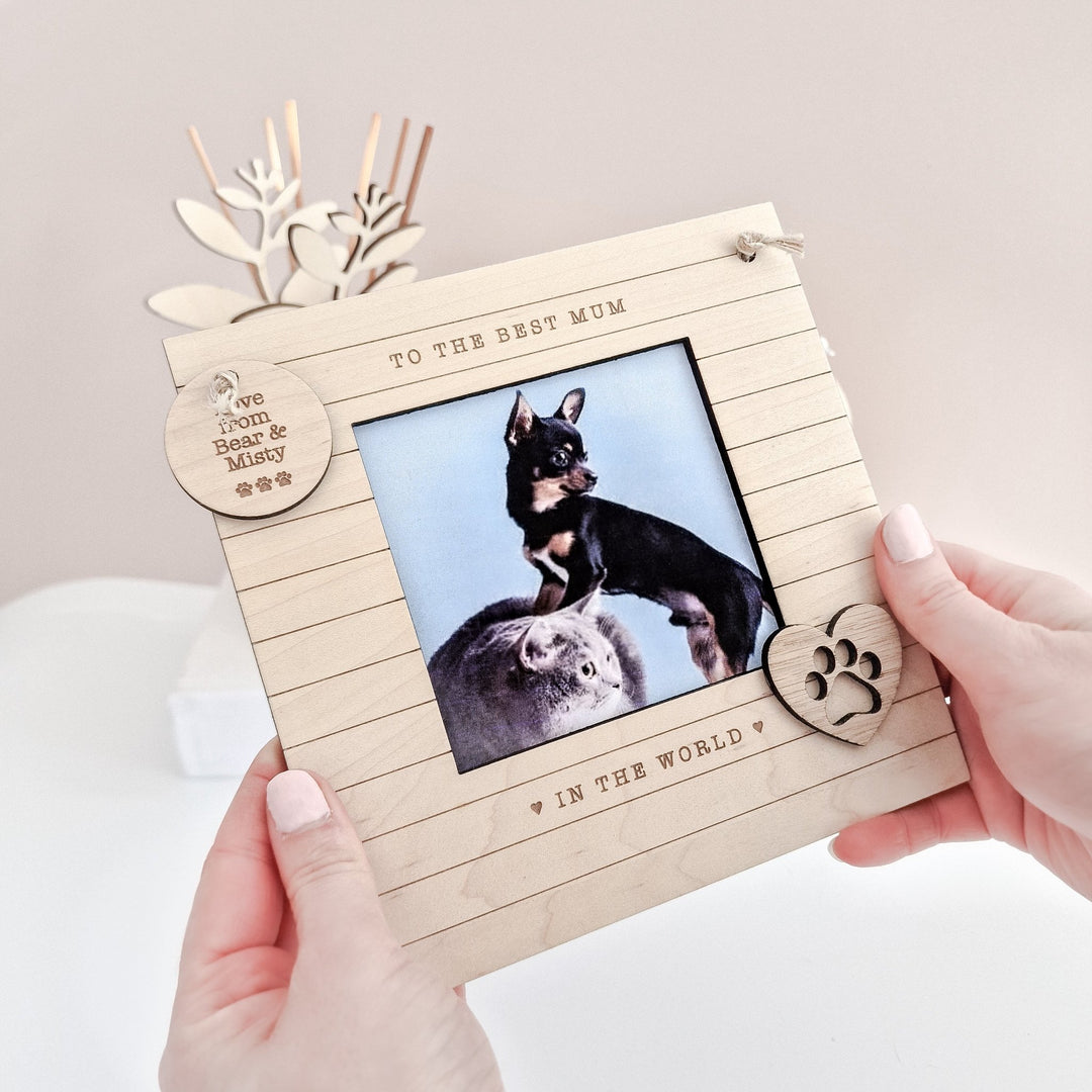 The Best Pet Mum Photo Frame - TilleyTree