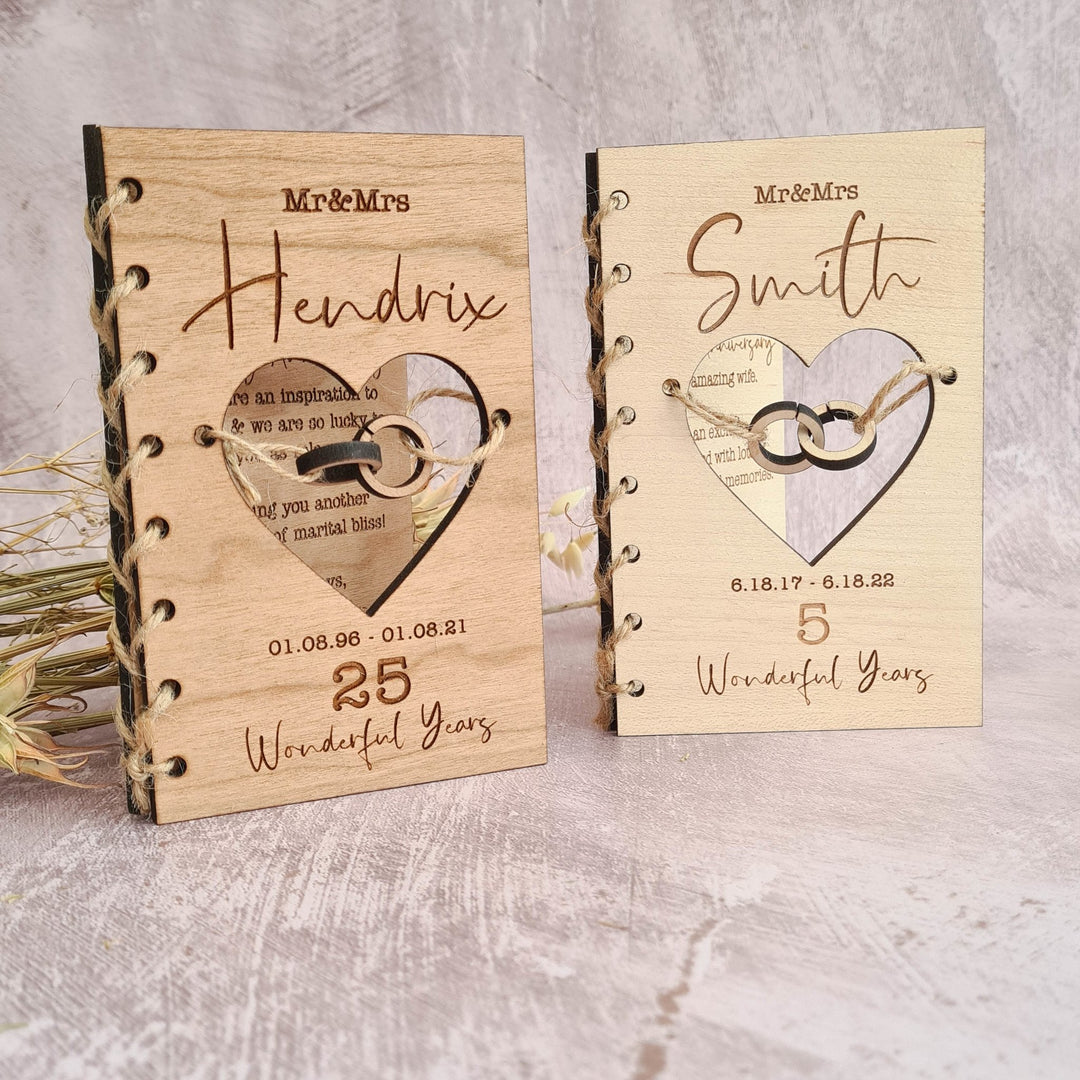 'Tied the knot'<br>Personalised Anniversary Card - TilleyTree