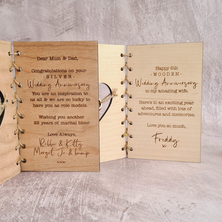 'Tied the knot'<br>Personalised Anniversary Card - TilleyTree