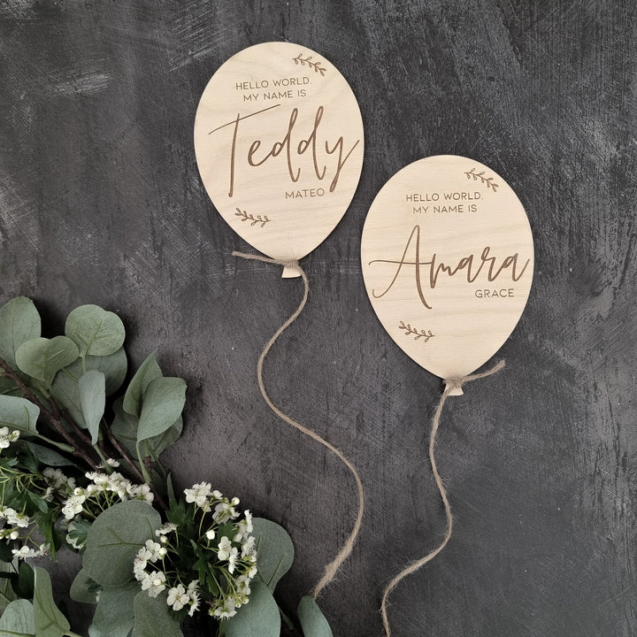 Welcome Name Sign - Balloon - TilleyTree