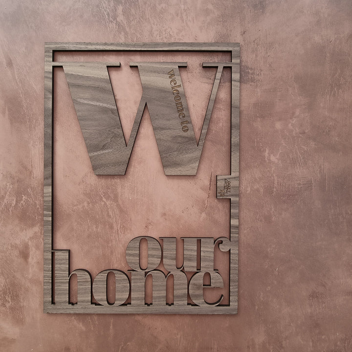 Welcome To Our Home Wall Art Sign - TilleyTree