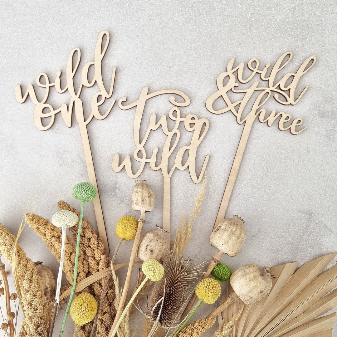 Wild One - First Birthday Cake Topper - TilleyTree